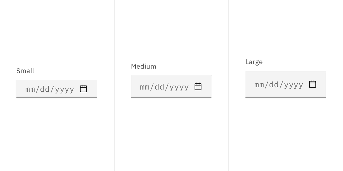 Fixed input size example